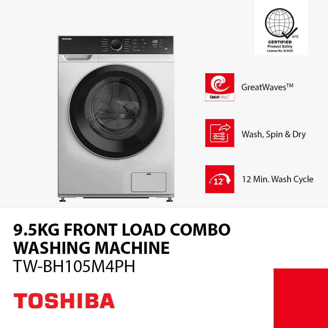 Toshiba 9.5 kg Inverter Front Load Washing Machine