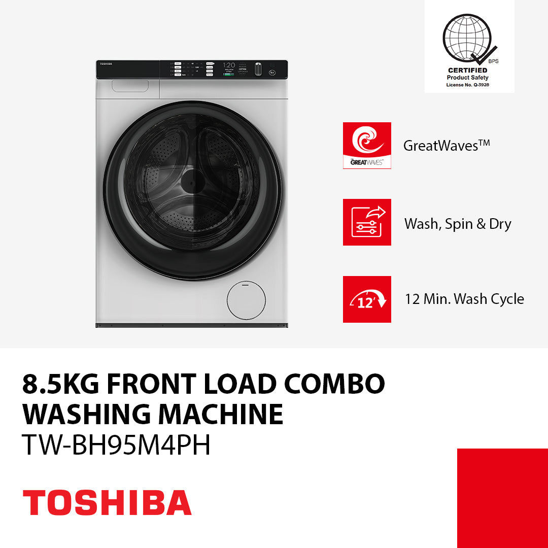 Toshiba 8.5 kg Inverter Front Load Washing Machine