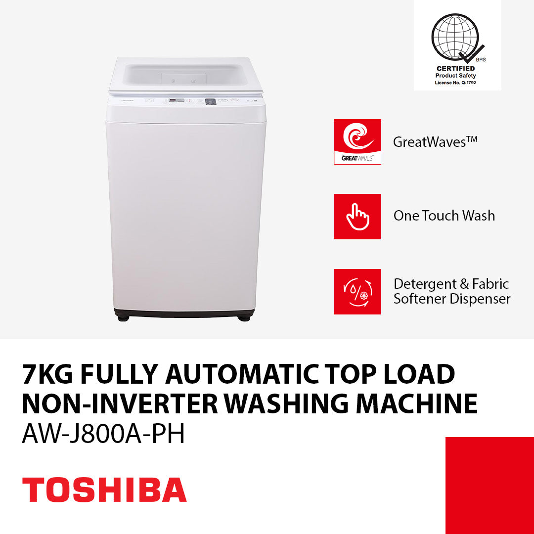 Toshiba 7 kg Fully Auto Top  Load Washing Machine