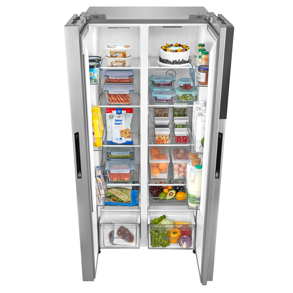 Great Value Toshiba Side by Side IOT No Frost 18 Cu.Ft. GR-RS600WI-PMH(49)
