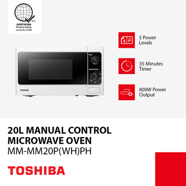 Toshiba 20L Manual Microwave Oven