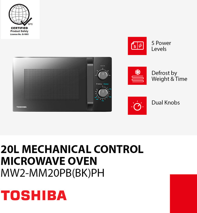 TOS 20L Mechanical Microwave Oven