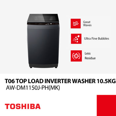 10.5kg Top Load T06 Top Load Washer Inverter