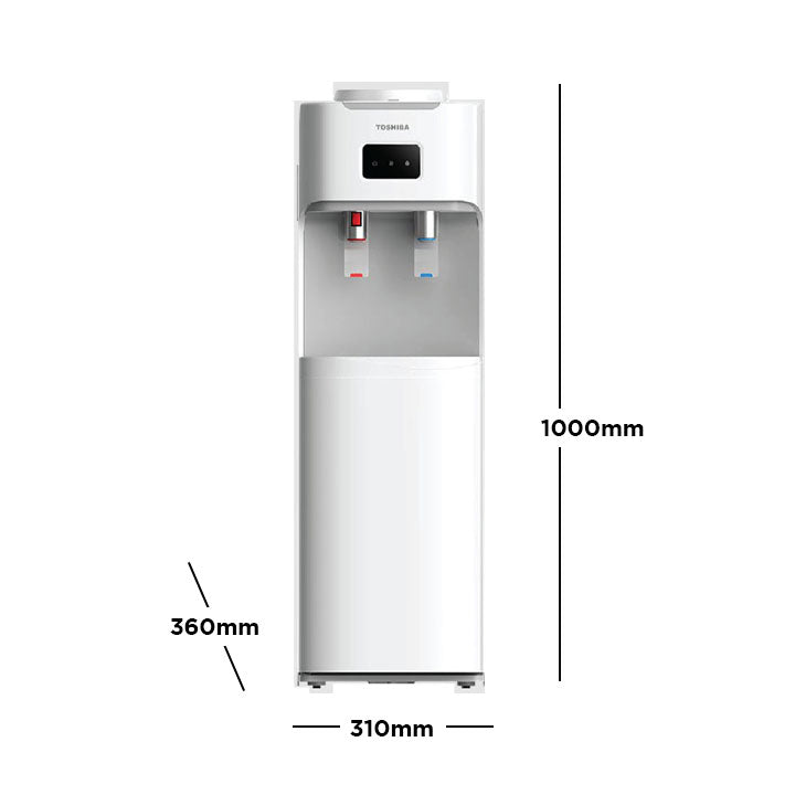 Toshiba RWF-W1664TF(W) White Top Loading Water Dispenser