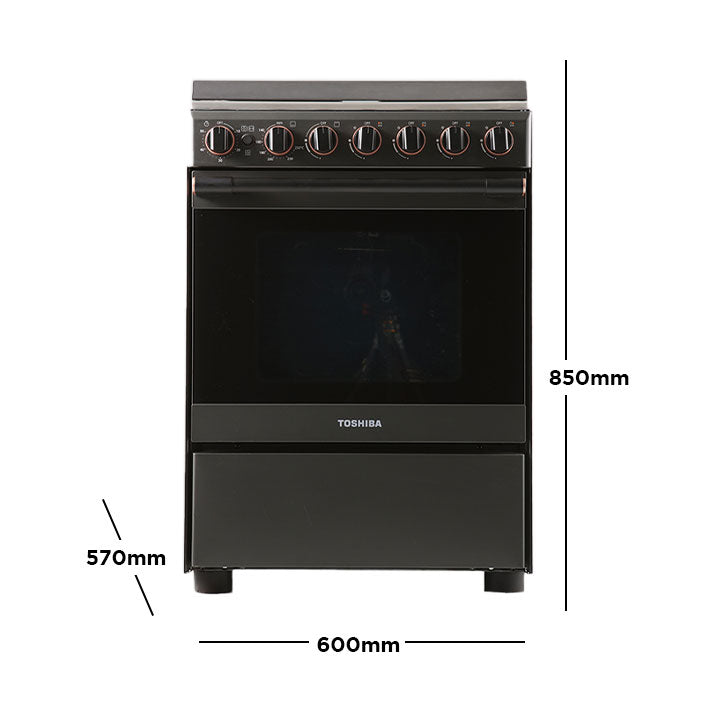 Toshiba 60cm Gray Gas Range