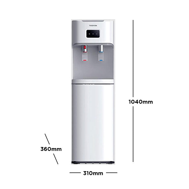Toshiba White Bottom Load Water Dispenser